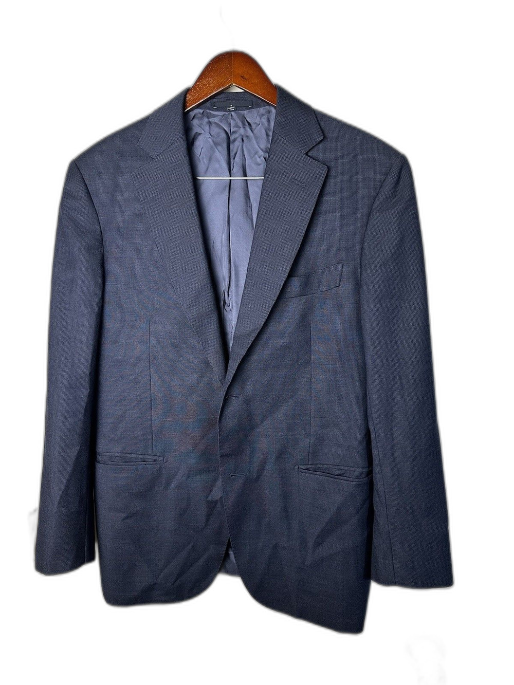 Suitsupply Vitale Blazer Barberis Canonico Pure Wool Super 110's Fabric 40R Blue
